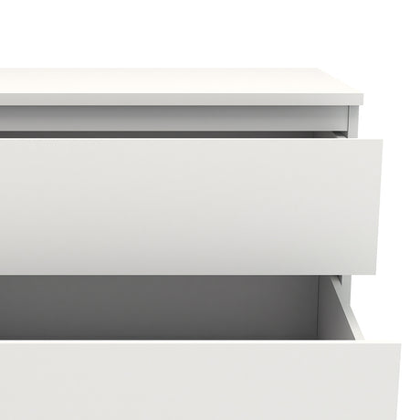 Nova Narrow 5 Drawer Chest in White