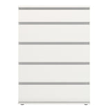Nova 5 Drawer Chest in White