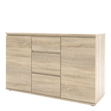 Nova Sideboard - 3 Drawers 2 Doors in Oak