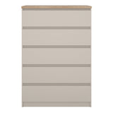 Naia Chest of 5 Drawers in Cashmere Jackson Hickory