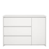Next Sideboard with 1 Door and 3 Drawers White