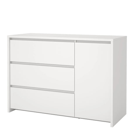 Next Sideboard with 1 Door and 3 Drawers White