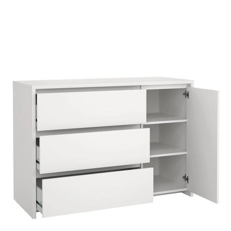 Next Sideboard with 1 Door and 3 Drawers White