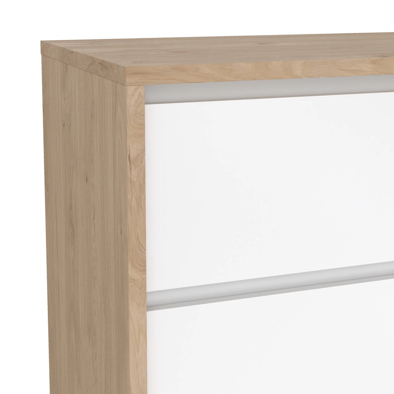 Next Sideboard with 1 Door and 3 Drawers Jackson Hickory White High Gloss