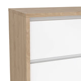 Next Sideboard with 1 Door and 3 Drawers Jackson Hickory White High Gloss