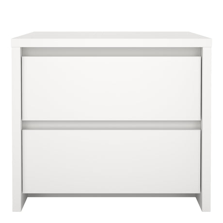 Next Nightstand 2 Drawers White