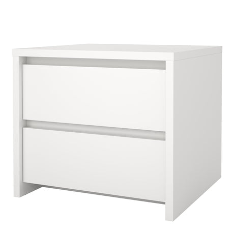 Next Nightstand 2 Drawers White