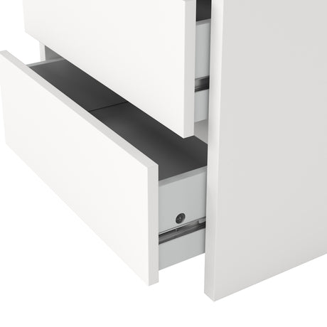 Next Nightstand 2 Drawers White