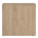Next Nightstand 2 Drawers Jackson Hickory White High Gloss