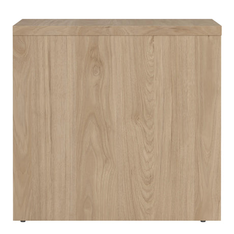 Next Nightstand 2 Drawers Jackson Hickory White High Gloss