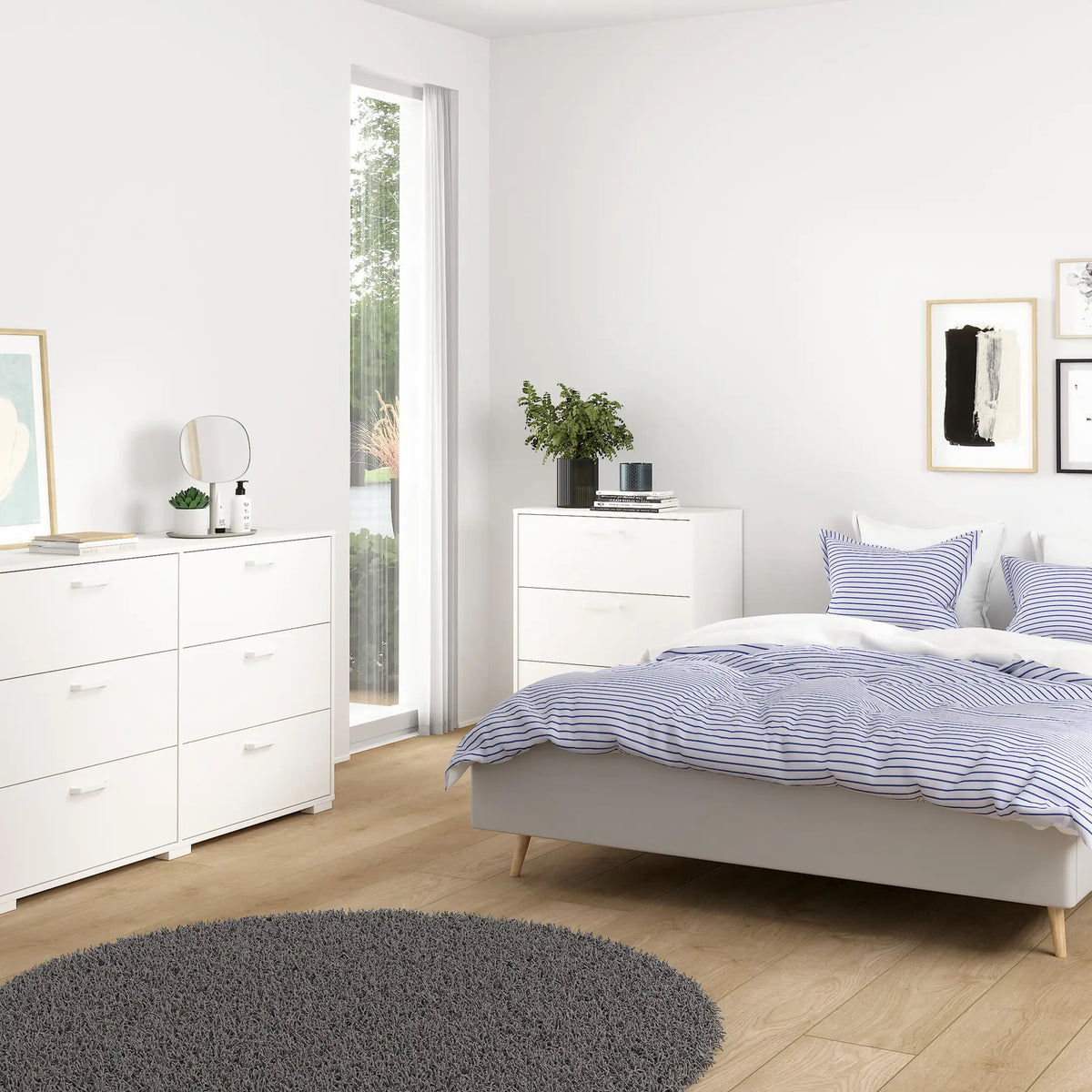Sofia Chest 3 Drawers White