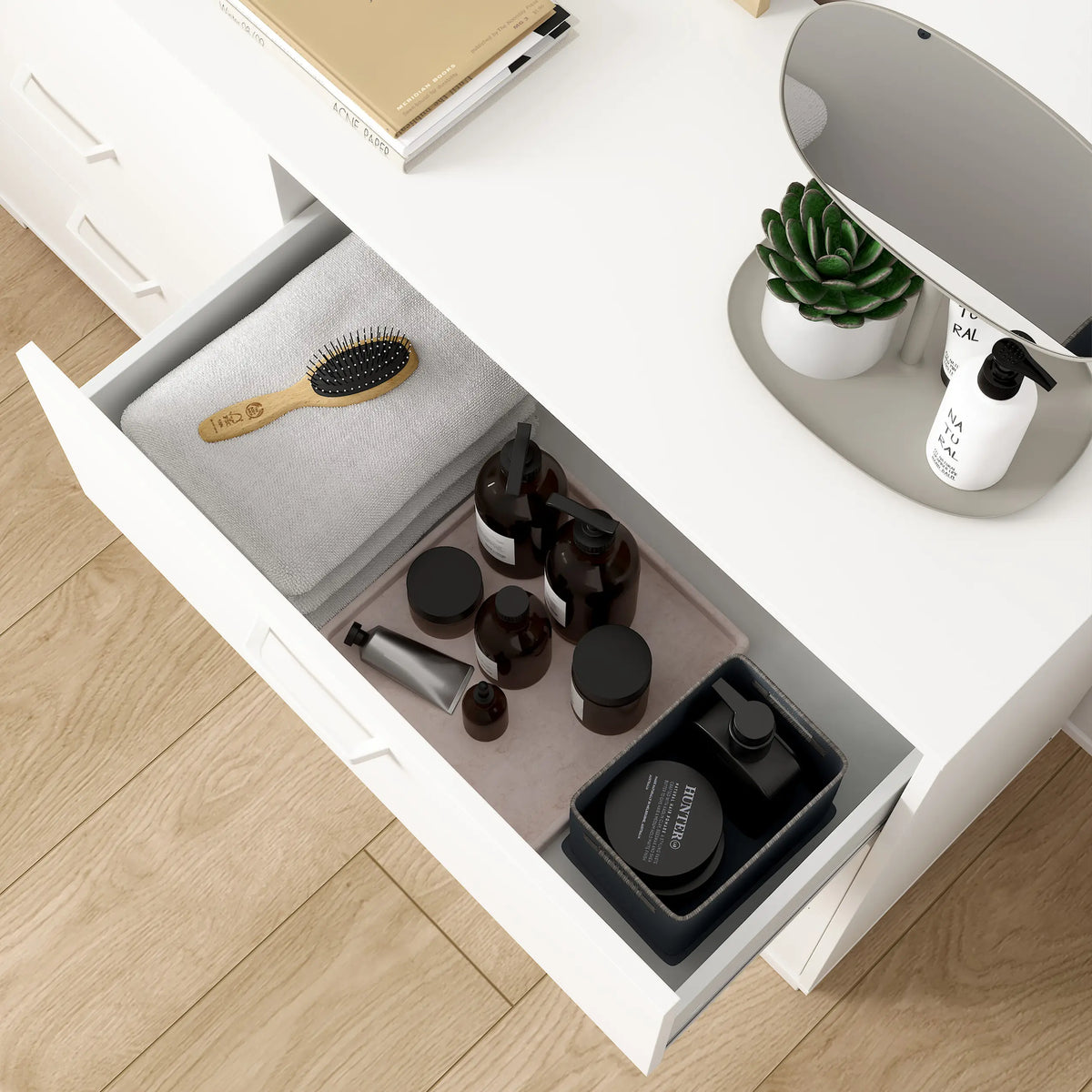 Sofia Double Dresser 6 Drawers White