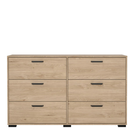 Sofia Double Dresser 6 Drawers Jackson Hickory