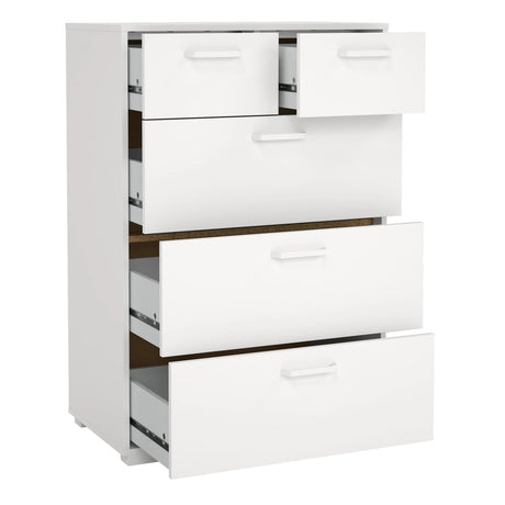 Sofia Chest 3 + 2 Drawers White
