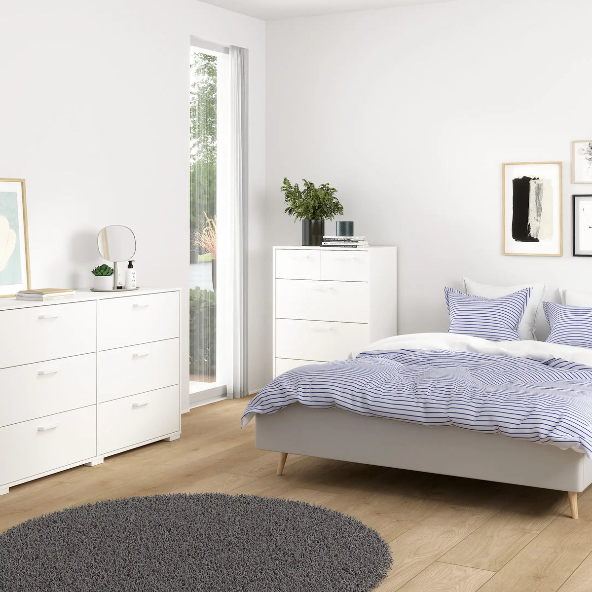 Sofia Chest 3 + 2 Drawers White