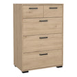Sofia Chest 3 + 2 Drawers Jackson Hickory
