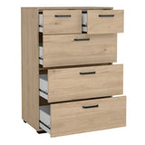 Sofia Chest 3 + 2 Drawers Jackson Hickory