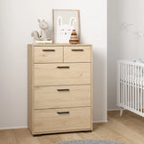 Sofia Chest 3 + 2 Drawers Jackson Hickory