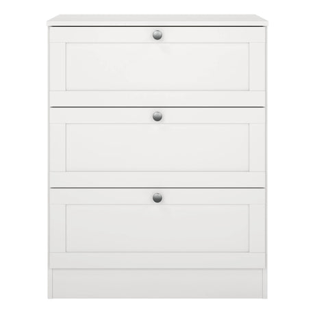 Brande Chest with 3 Frame Drawers in White