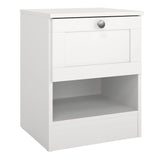 Brande Nightstand with 1 Frame Drawer in White