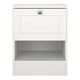 Brande Nightstand with 1 Frame Drawer in White