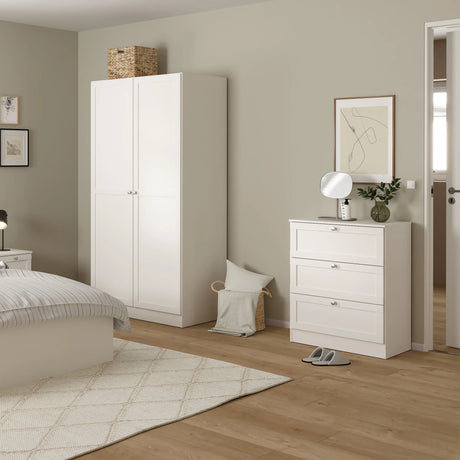 Brande Nightstand with 1 Frame Drawer in White
