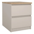 Naia Bedside 2 Drawers in Cashmere Jackson Hickory