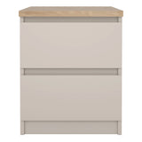 Naia Bedside 2 Drawers in Cashmere Jackson Hickory