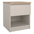 Naia Bedside 1 Drawer 1 Shelf in Cashmere Jackson Hickory