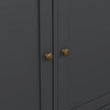 Paris Sideboard with 3 Doors and 3 Drawers in Matt Grey