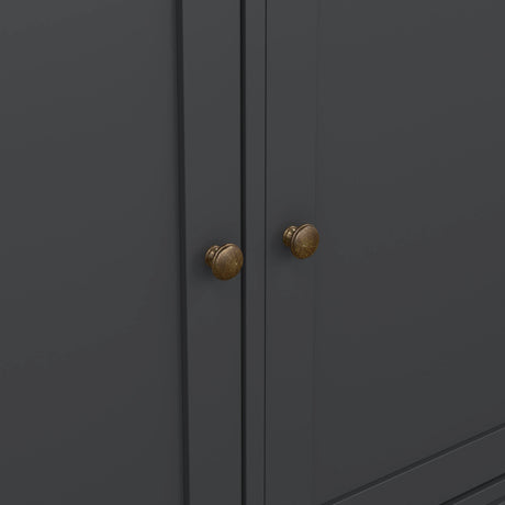 Paris Sideboard with 3 Doors and 3 Drawers in Matt Grey