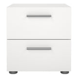 Pepe Bedside 2 Drawers in White