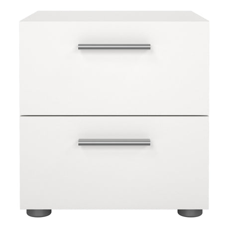 Pepe Bedside 2 Drawers in White