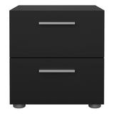 Pepe Bedside 2 Drawers in Black