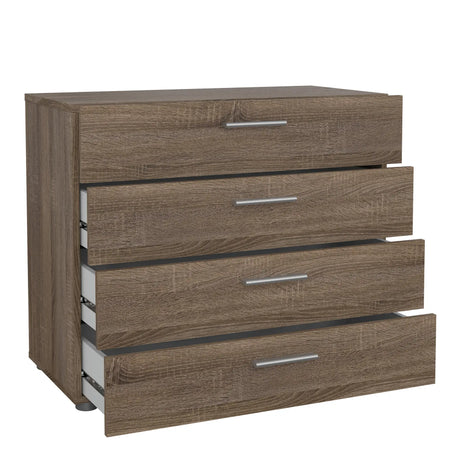 Pepe Chest of 4 Drawers in Truffle Oak