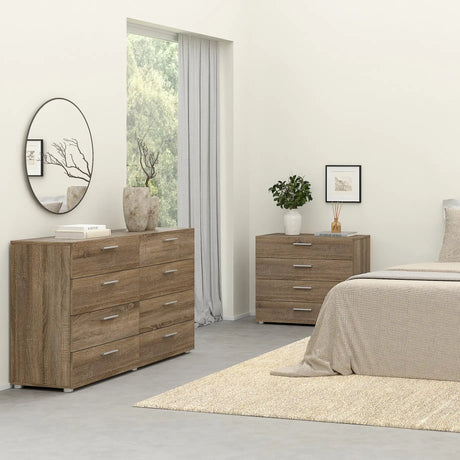 Pepe Chest of 4 Drawers in Truffle Oak