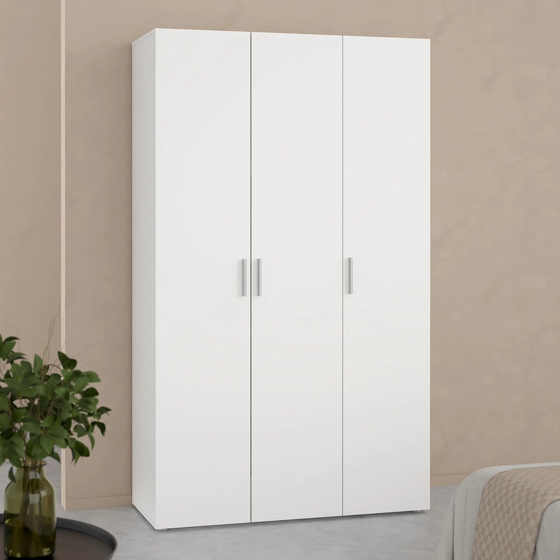 Pepe Wardrobe with 3 Doors in White