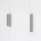 Pepe Wardrobe with 3 Doors in Oak with White High Gloss