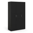 Pepe Wardrobe with 3 doors in Matt Black