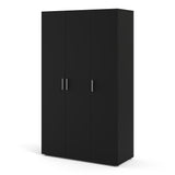 Pepe Wardrobe with 3 doors in Matt Black