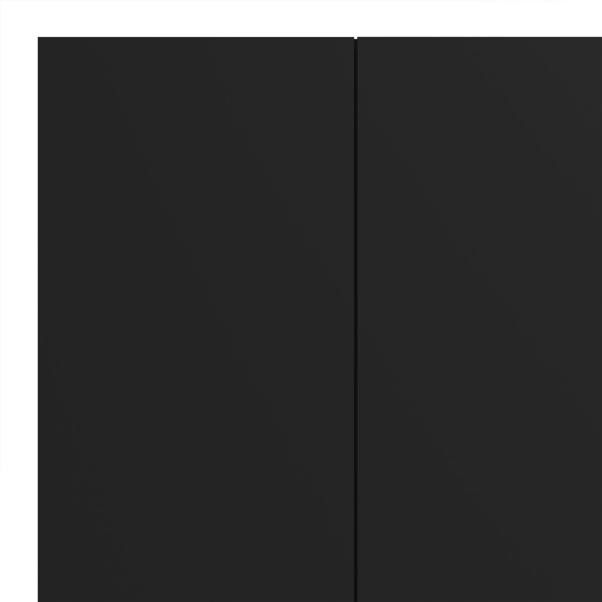 Pepe Wardrobe with 3 doors in Matt Black