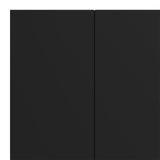 Pepe Wardrobe with 3 doors in Matt Black