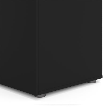 Pepe Wardrobe with 3 doors in Matt Black