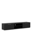 Match TV Unit with 2 Drawers and 2 Shelves in Black