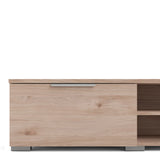 Match TV Unit with 2 Drawers and 2 Shelves in Oak