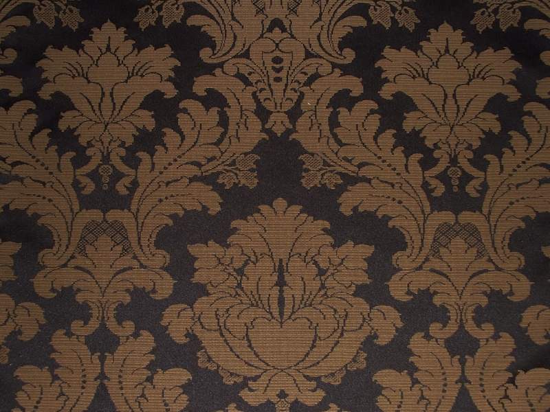 Damask Medallion Noir / SR14258 (Per Metre)