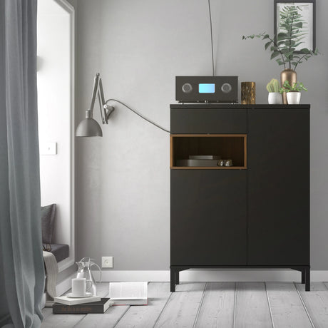 Roomers Sideboard 2 Door 1 Drawer in Walnut