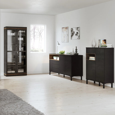 Roomers Sideboard 2 Door 1 Drawer in Walnut