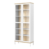 Roomers Display Cabinet Glazed 2 Doors in Oak
