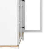 Roomers Display Cabinet Glazed 2 Doors in Oak